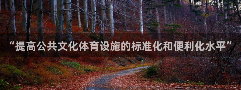 意昂4开户：“提高公共文化体育设施的标准化和便利化水
