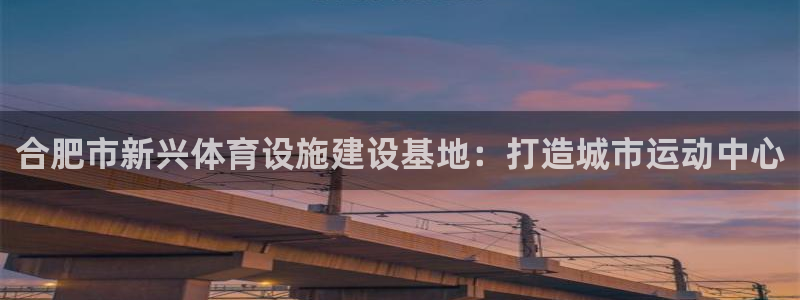 意昂4集团：合肥市新兴体育设施建设基地：打造城市运动