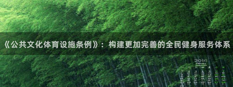 意昂4娱乐平台：《公共文化体育设施条例》：构建更加完