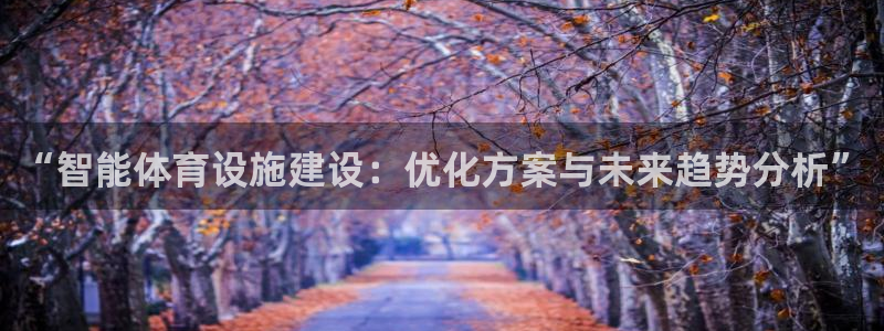 意昂4娱乐网站：“智能体育设施建设：优化方案与未来趋势分析”