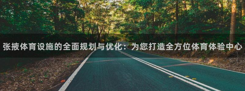 意昂体育4招商：张掖体育设施的全面规划与优化：为您打